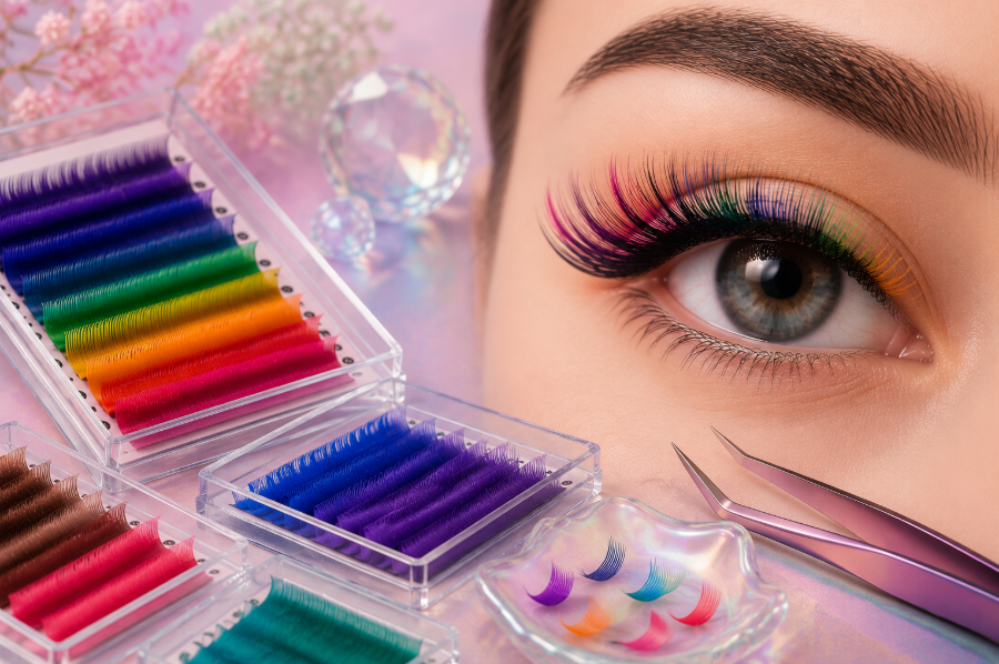 Colorful Lash Extensions