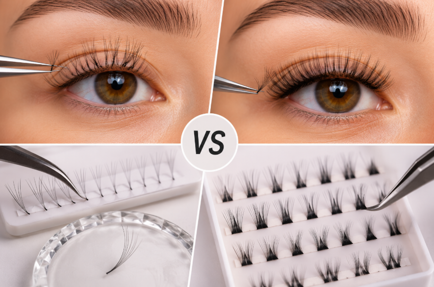 Handmade vs Premade Lash Fans