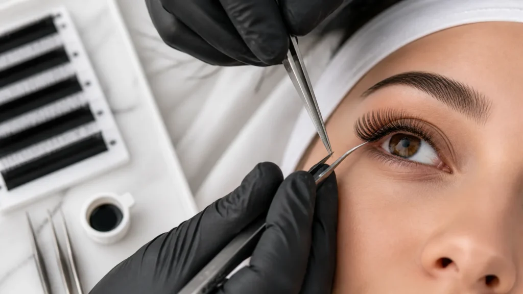 Inner Corner Lash Extensions