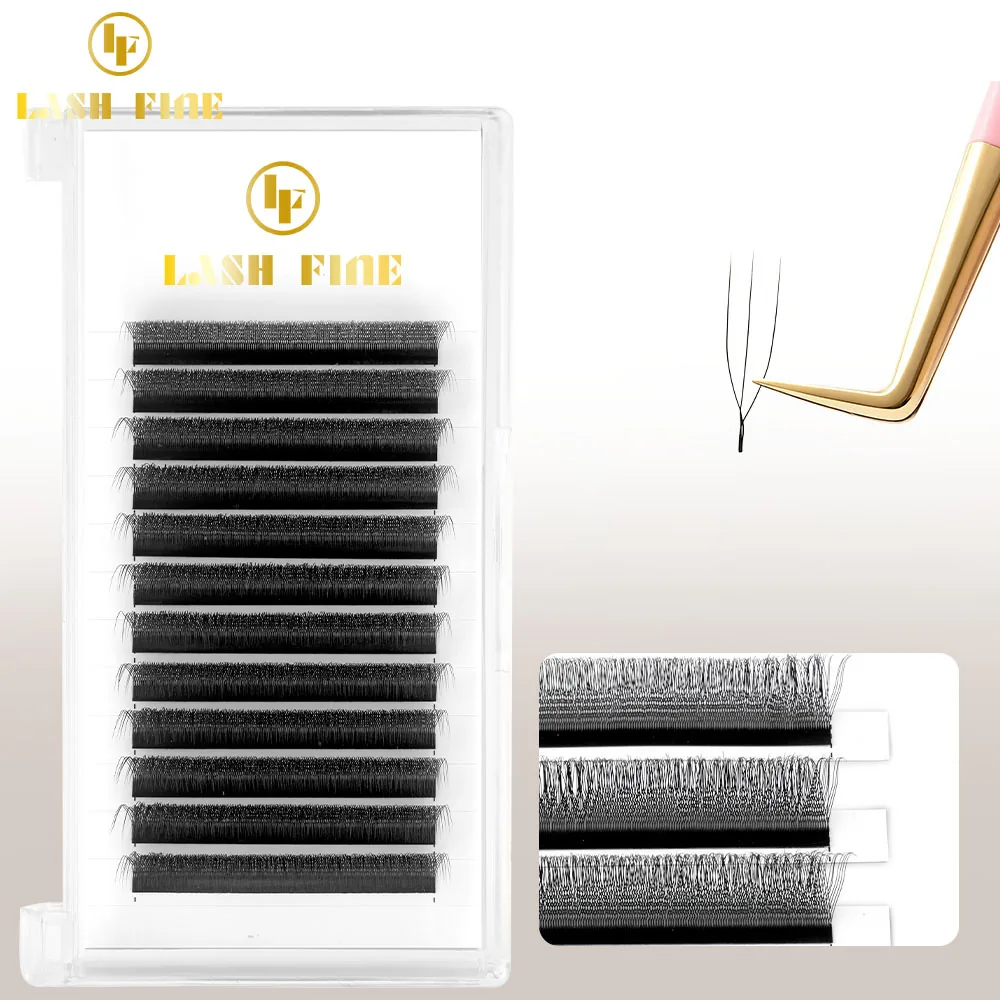 U-shaped braided lash extension tray in a clear case